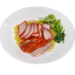 ก๋วยเตี๋ยวเป็ดย่าง+หมูแดง