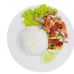 ข้าวยำเป็ดย่าง