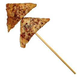 ฟองเต้าหู้ทอดเสียบไม้