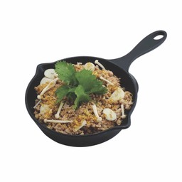 ข้าวกระเทียมเนื้อสับ