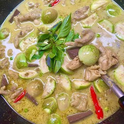 แกงเขียวหวาน+ข้าวเปล่า