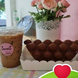 Set สุดคุ้ม กาแฟเย็น+วาฟเฟิลแป้งวานิลลา