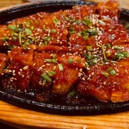 ปลาเนื้อขาวย่างซอสเกาหลี (황태구이)