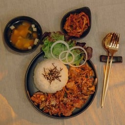 Set.หมูผัดซอสคันจัง+ข้าวเปล่า