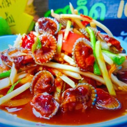 ตำหอยแครงปลาร้านัวรสจัดๆๆ