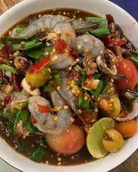 ตำหอยแครงกุ้งสดปลาร้า