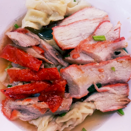 เกี๊ยวน้ำหมูแดง + เป็ดย่าง