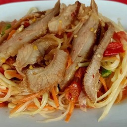 ตำคอหมูย่าง