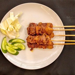 เนื้อย่างโคขุนเสียบไม้รสเสือร้องไห้