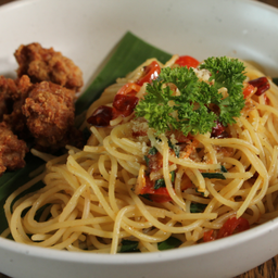 สปาพริกแห้งหมูทอด LM