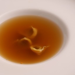 BEEF CONSOMME WITH TORTELLINI PASTA