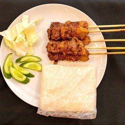 ชุดเนื้อย่างโคขุนเสียบไม้รสเสือร้องไห้