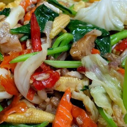 ผัดผักรวม (กับข้าว)