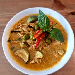 แกงเขียวหวานไก่(กับข้าว)