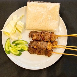 ชุดเนื้อย่างโคขุนเสียบไม้รสดั้งเดิม