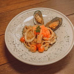 พาสต้าอีบิโกะซอสกุ้ง