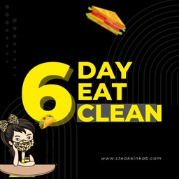 Day 6 ข้าวสเต็กไก่กระเทียม 390 kcalX  ข้าวหน้าสเต็กปลา 290 kcal