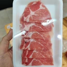 หมูสไลด์สุดคุ้ม (สันคอ)