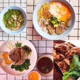 แอนจี้ โจ๊ก ต้มเลือดหมู ขาหมู ข้าวต้มทรงเครื่อง หมู่บ้านอยู่เจริญ1 หมู่บ้าน อยู่เจริญ1