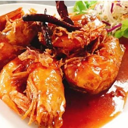 กุ้งราดซอสมะขาม 1โล