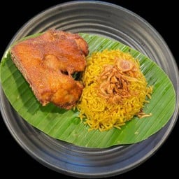 ข้าวหมกไก่ทอด(ข้าวบัสมาติ)