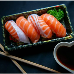 Salmon Duo sushi 4 คำ