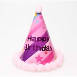 หมวกปาร์ตี้-สีม่วงชมพู