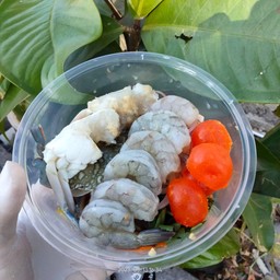 มะม่วง+ข้าวโพดกุ้งสด+ปูม้าสด+ไข่แดงเค็ม