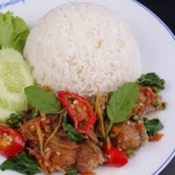 ข้าวราดหมูผัดฉ่า