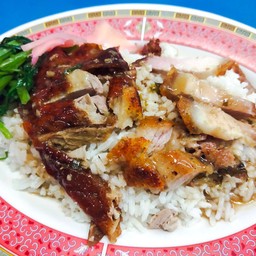 ข้าวหน้าเป็ด+หมูกรอบ