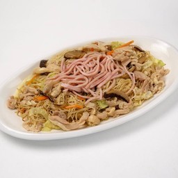 ผัดหมี่ฮ่องกงแฮมไก่