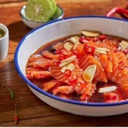 🦞มา ลอง ดองทะเล🐟🐟แซลม่อนดอง🦞กุ้งดอง,ซาซึมิ