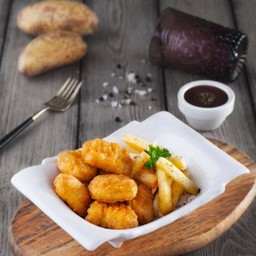 นักเก็ตไก่สโมคบาร์บีคิว