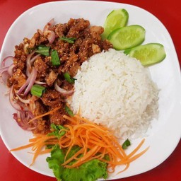 ข้าว(สวย)ยำไก่แซ่บ