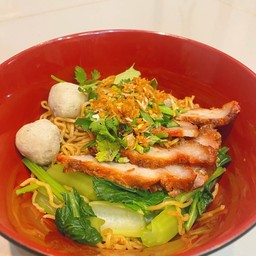 บะหมี่คลุก+บะหมี่เกี๊ยวต้มยำ