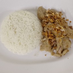 ข้าวราดหมูกระเทียม