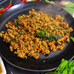 กะเพราหมูสับ สูตรบัดซบ(กับข้าว)
