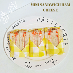 [อร่อยซ่ากับโค้ก] มินิ แซนด์วิชแฮมชีส +  โค้ก ไม่มีน้ำตาล (กระป๋อง) 