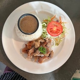ข้าวหน้าสเต็กไก่