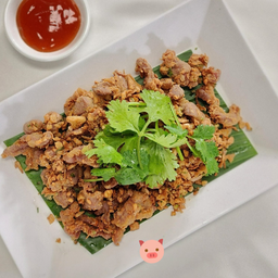 หมูทอดกระเทียมพริกไทย