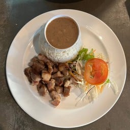 ข้าวหน้าสเต็กหมู