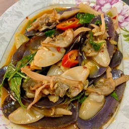 หอยรูปี(หอยหินงาม)ผัดน้ำพริกเผา