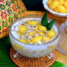 (New) ลูกเดือยแปะก๊วยกะทิสด