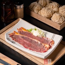 เนื้อสันนอกเบิร์นไฟ-Beef Striploin Burn