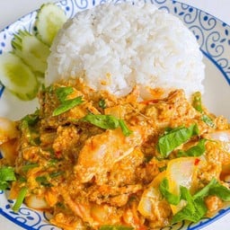 ข้าวปูผัดผงกะหรี่