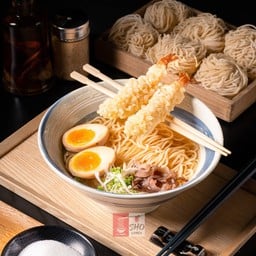 ราเมนซุปเกลือกุ้งทอด - Shio Deep Fried Prawns Ramen