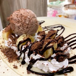 เครปเย็น กล้วย+โิอวัลตินเฟรค+ไอศครีม