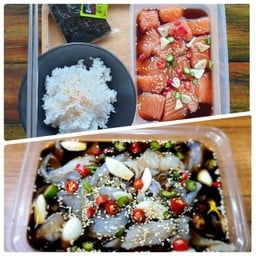 ชุดแมงกะพรุนดองซีอิ๊ว+ชุดแซลม่อนดองซีอิ้ว