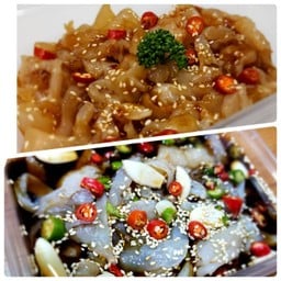 แมงกะพรุนน้ำมันงา+ชุดแมงกะพรุนดองซีอิ๊ว