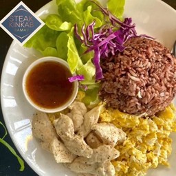 ข้าวไข่ข้นอกไก่ 390kcal